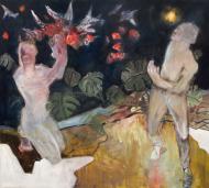 Tanz_auf_dem_Vulkan_180x200cm_Oil_on_canvas_Januar_2018