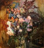 Blumenstrauss_130x120cm_Oil_on_canvas_Dezember_2021