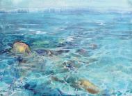 Wassertreiben_110x80cm_Oil_on_canvas_Juli_2016